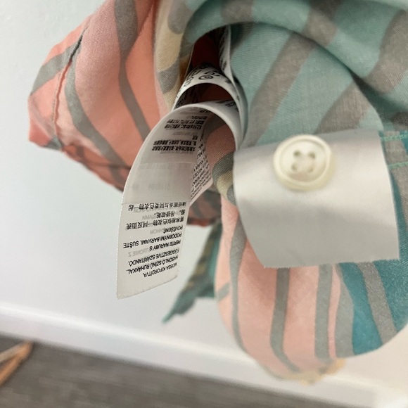 Levi’s Men Button Down Short Sleeve Shirt Size Medium Funky Disco Colorful Rave - Picture 5 of 7